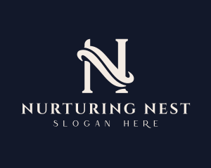 Interior Design Boutique Letter N logo design