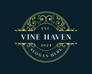 Luxury Organic Vine logo design