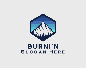 Peak Mountain Camping logo design