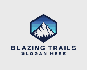 Peak Mountain Camping logo design