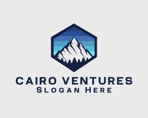 Peak Mountain Camping logo design