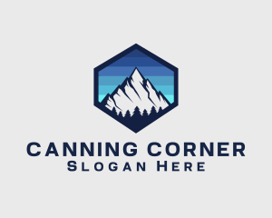 Peak Mountain Camping logo design