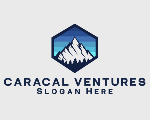 Peak Mountain Camping logo design