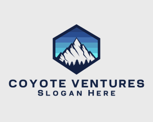 Peak Mountain Camping logo design