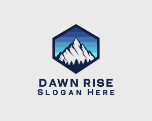 Peak Mountain Camping logo design