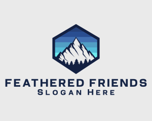 Peak Mountain Camping logo design