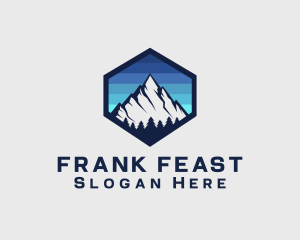 Peak Mountain Camping logo design