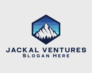 Peak Mountain Camping logo design