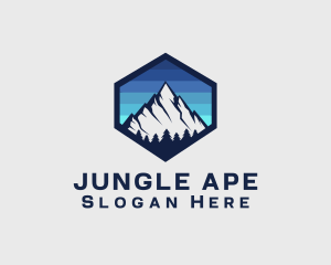 Peak Mountain Camping logo design