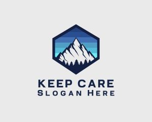 Peak Mountain Camping logo design