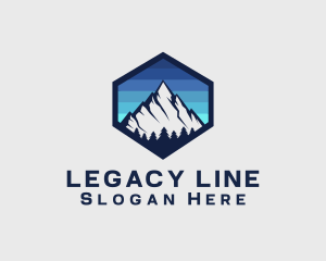 Peak Mountain Camping logo design