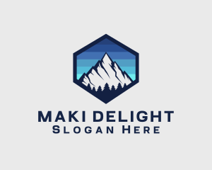 Peak Mountain Camping logo design