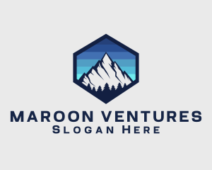 Peak Mountain Camping logo design