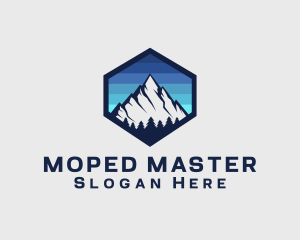 Peak Mountain Camping logo design