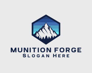 Peak Mountain Camping logo design