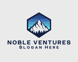 Peak Mountain Camping logo design