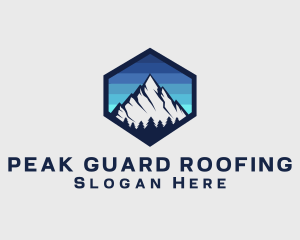 Peak Mountain Camping logo design