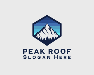 Peak Mountain Camping logo design