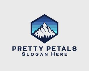 Peak Mountain Camping logo design