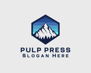 Peak Mountain Camping logo design