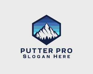 Peak Mountain Camping logo design