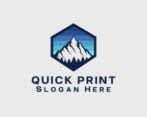 Peak Mountain Camping logo design