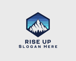 Peak Mountain Camping logo design