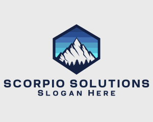 Peak Mountain Camping logo design