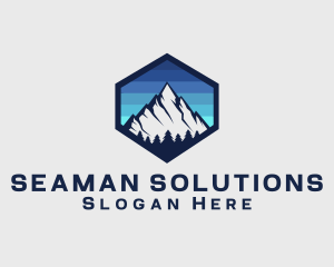 Peak Mountain Camping logo design