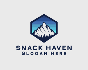 Peak Mountain Camping logo design