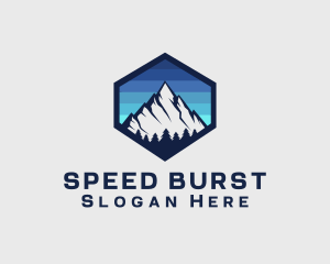 Peak Mountain Camping logo design