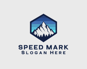 Peak Mountain Camping logo design