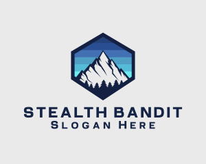 Peak Mountain Camping logo design