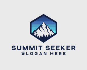 Peak Mountain Camping logo design