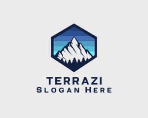 Peak Mountain Camping logo design