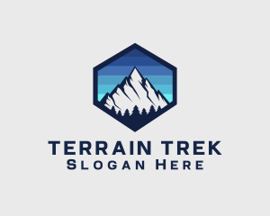 Peak Mountain Camping logo design