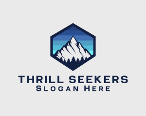 Peak Mountain Camping logo design