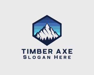 Peak Mountain Camping logo design