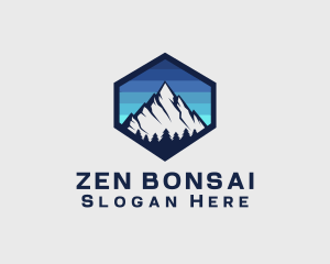 Peak Mountain Camping logo design