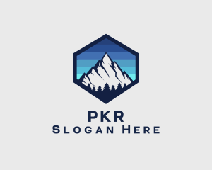 Peak Mountain Camping logo design