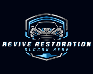 Restoration - Sports Car Garage logo design
