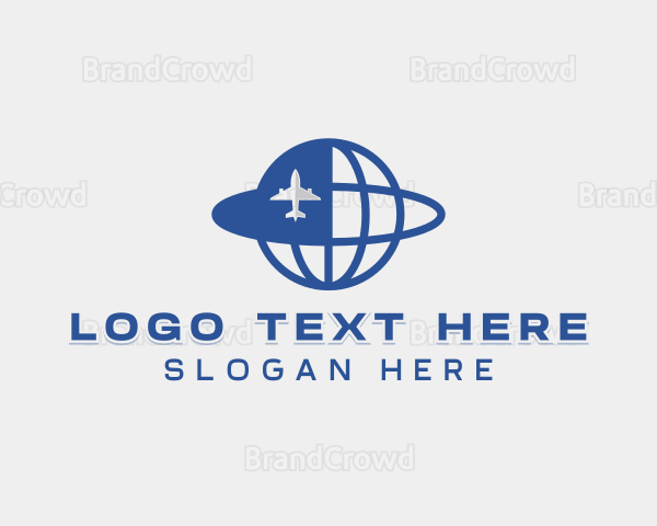 Logistics Plane Forwarding Logo