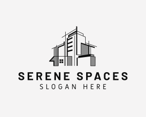 Building Apartment Builder logo design