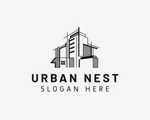 Apartment - Building Apartment Builder logo design