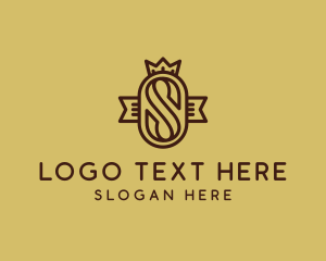 Letter - Regal Letter S Banner  Company logo design