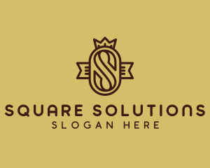 Crown Boutique Letter S logo design