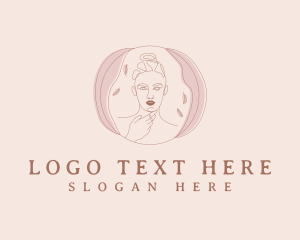 Natural - Ornamental Leaf Female logo design