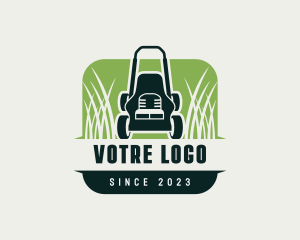 Grass - Lawn Mower Grass Landscaping logo design