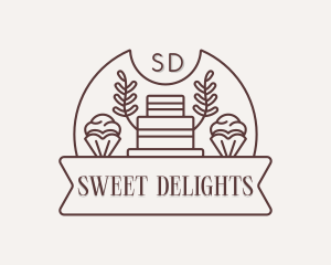 Cupcake Cake Baker logo design