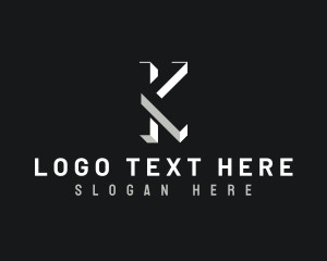 3d - Professional Agency Letter K logo design